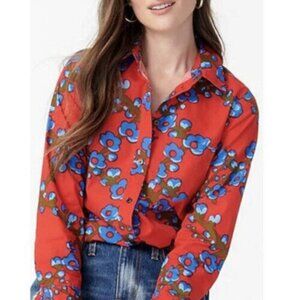 Jcrew Classic-fit shirt in lattice floral, NWT, size 12